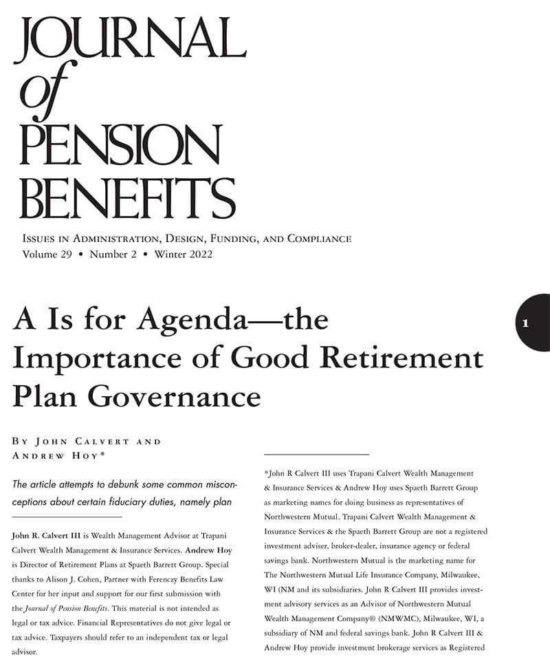 Journal of Pension Benefits